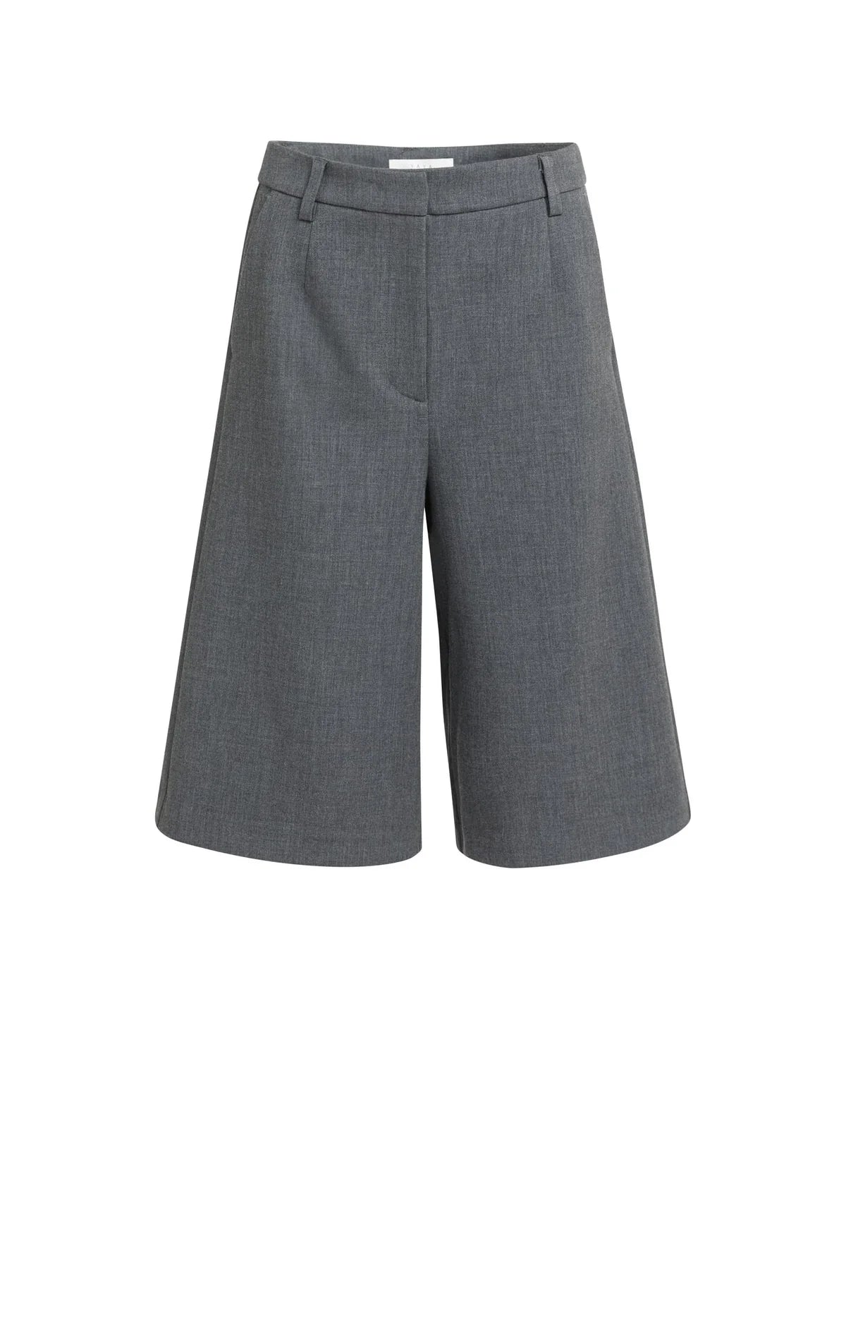 yaya-bermuda-shorts-grau-melange-weites-bein-knielang image 6