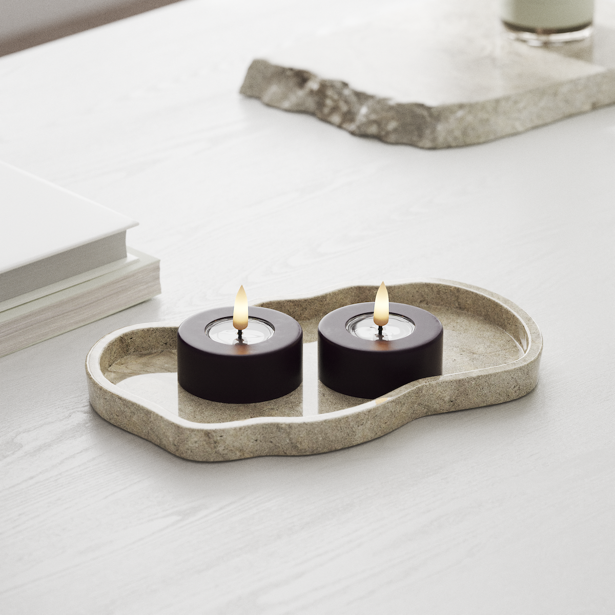 deluxe-homeart-teelichter-led-jumbo-dunkellila-2-st-ck image 3