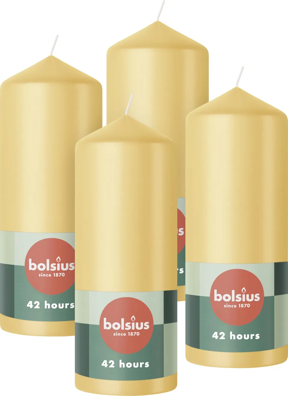 bolsius-essentials-stumpenkerzen-15x6-cm-beige-4-st-ck image 1