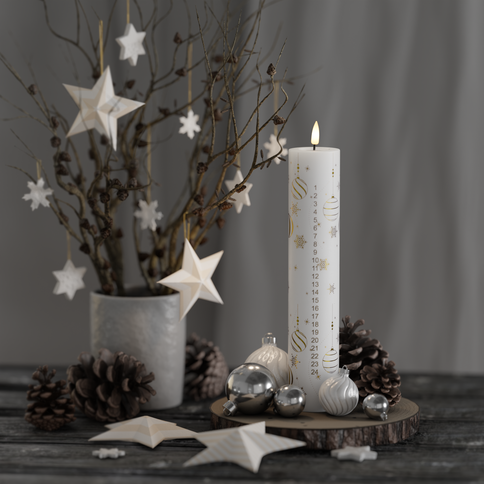 deluxe-homeart-saisons-led-kalenderleuchte-gold image 4