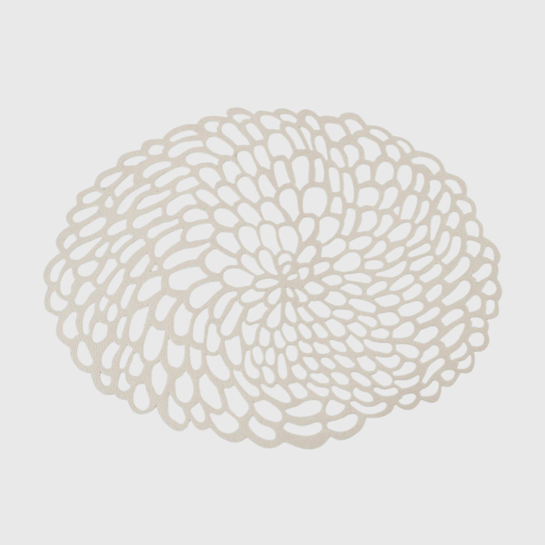 lace-tischset-oval-latte-waschbares-papier-hitzebest-ndig image 2