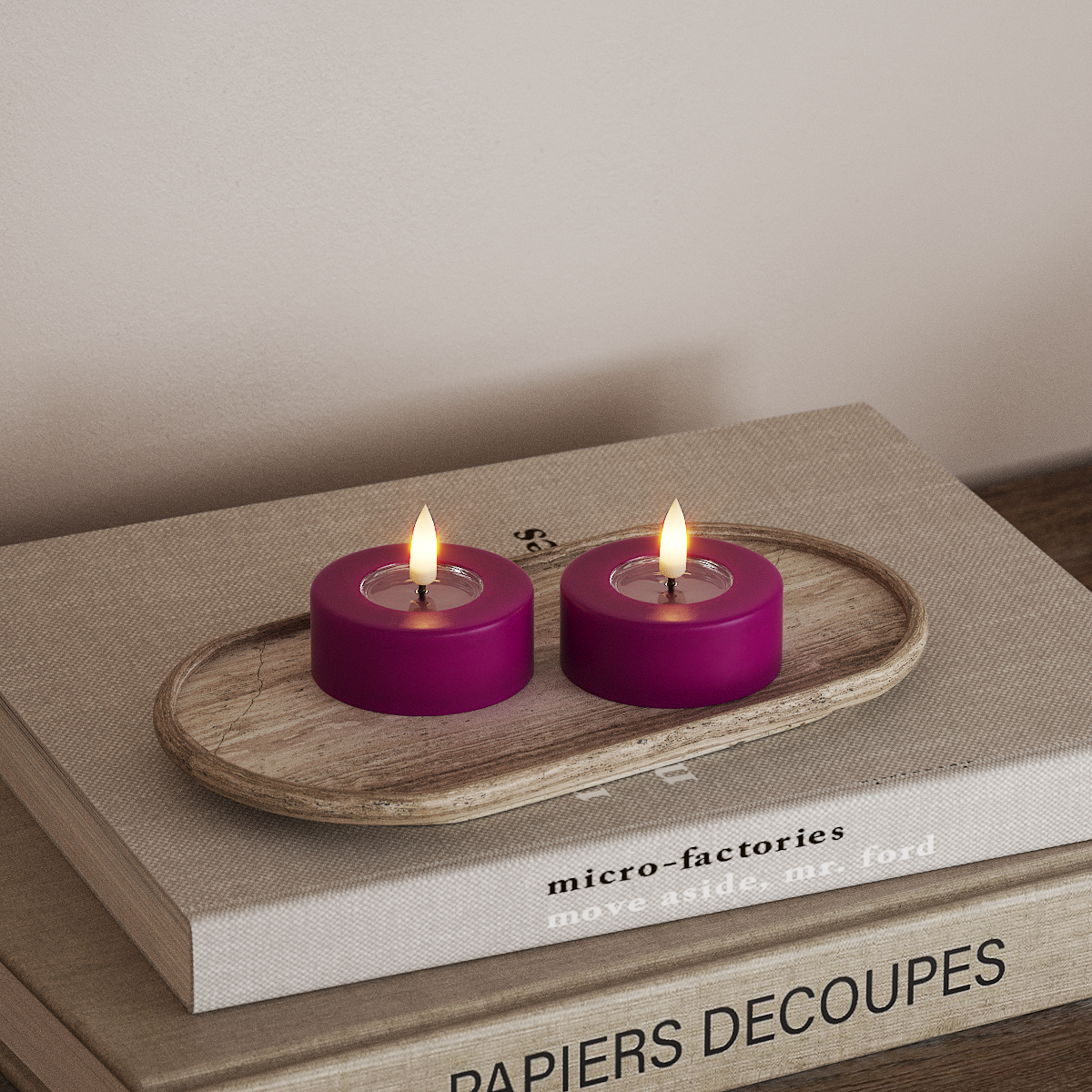 deluxe-homeart-teelichter-led-jumbo-teelicht-violett-2-st-ck image 2