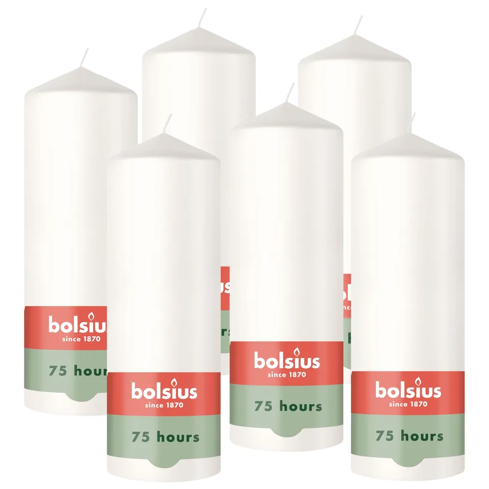 bolsius-essentials-stumpenkerzen-wei-4-st-ck-20x7-cm-75h image 1