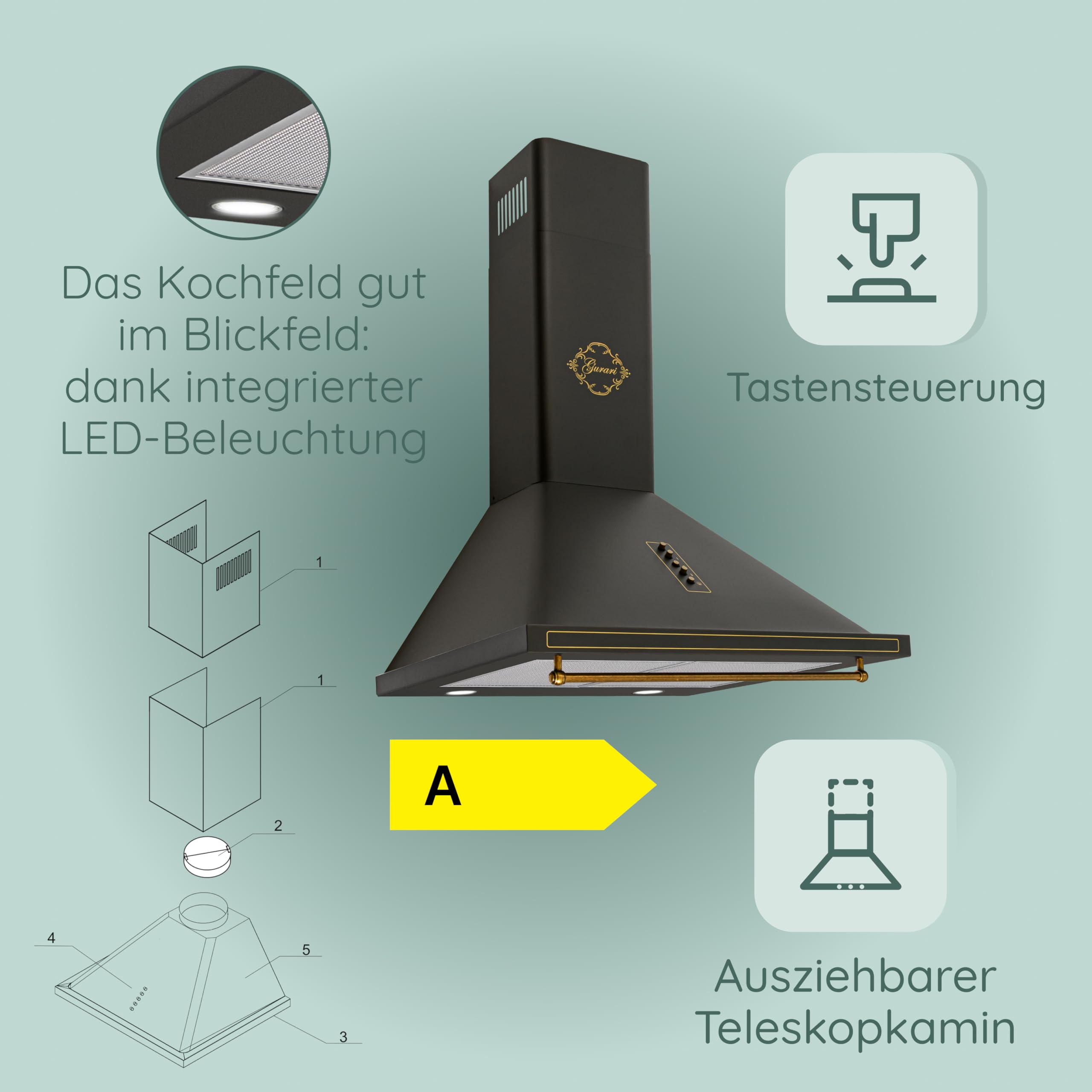 gurari-gch-975-bl-6-retro-dunstabzugshaube-60-cm-schwarz-abluft image 7