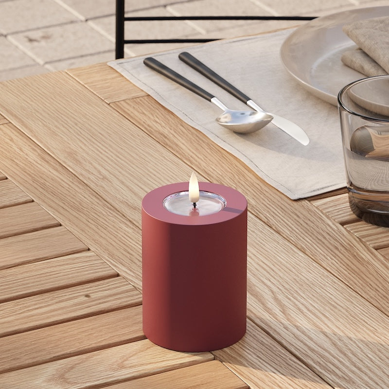deluxe-homeart-au-enleuchten-led-kerze-7-5x10-cm-bordeaux-ip44 image 2