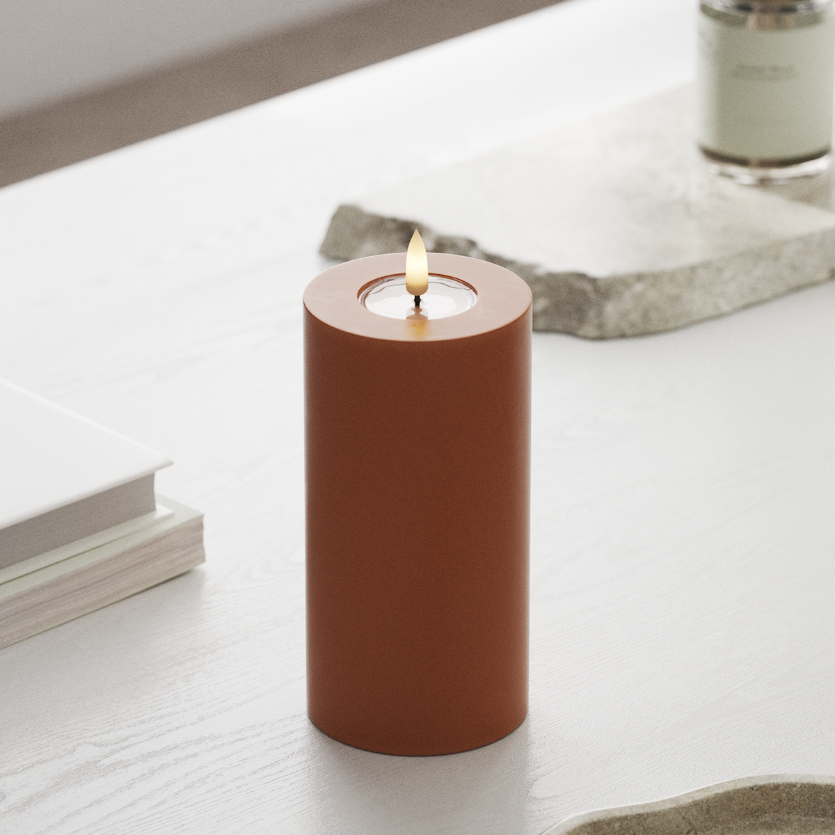 deluxe-homeart-blockkerzen-led-blockkerze-7-5x15-orange-real-flame image 3