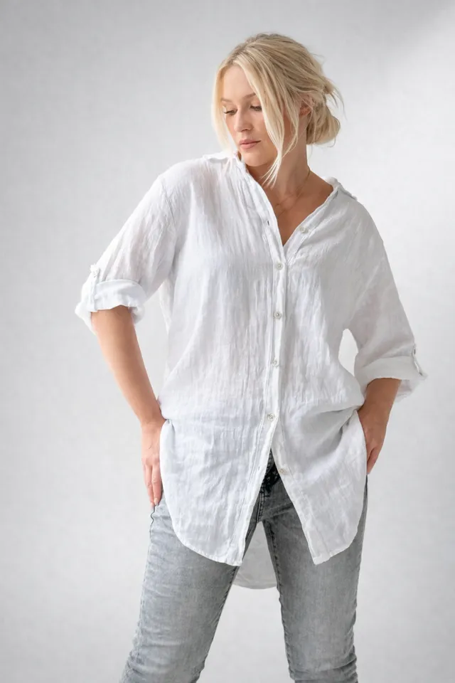 bypias-leinenbluse-milly-damen-bluse-wei-100-leinen image 1