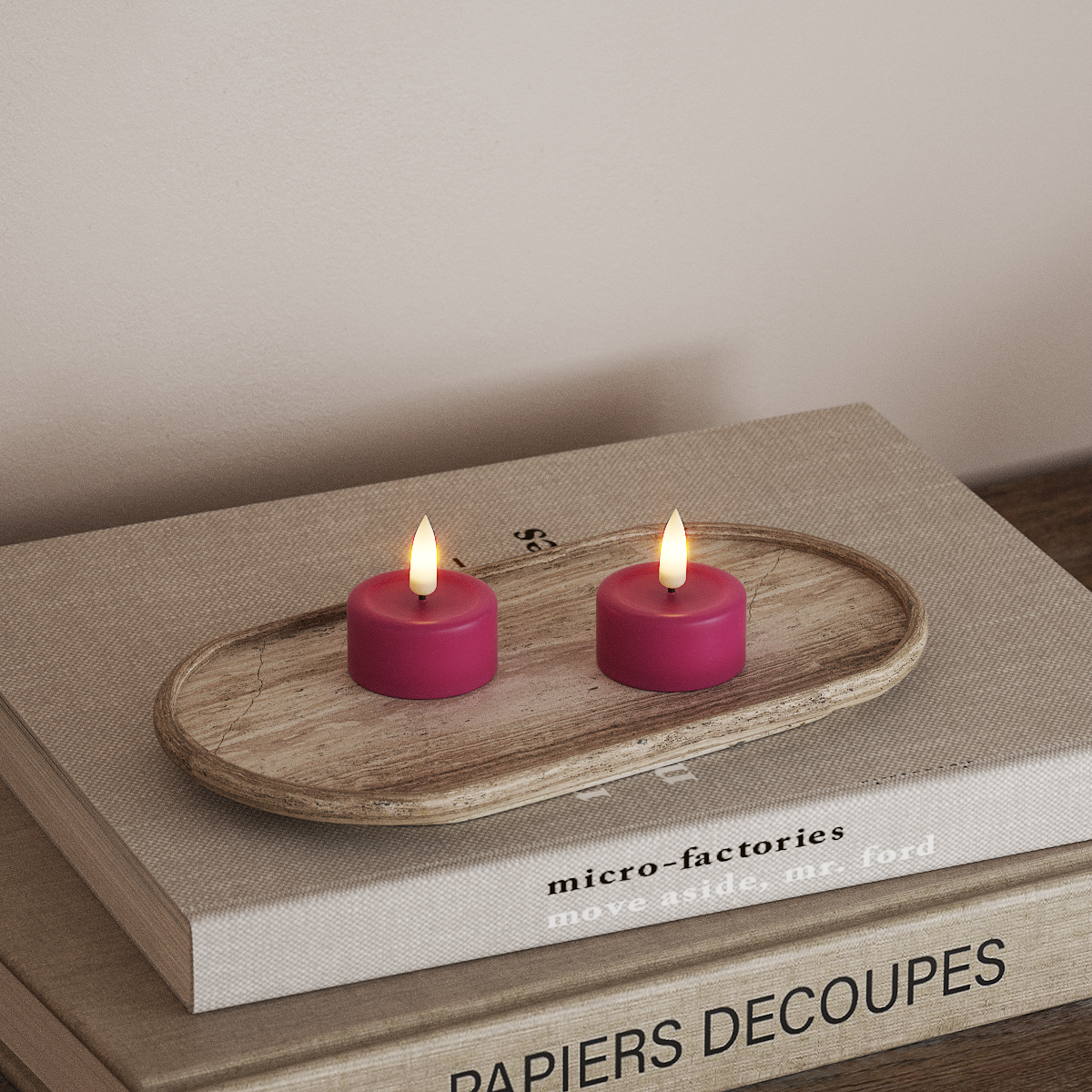 deluxe-homeart-teelichter-led-teelicht-2-st-ck-magenta image 2