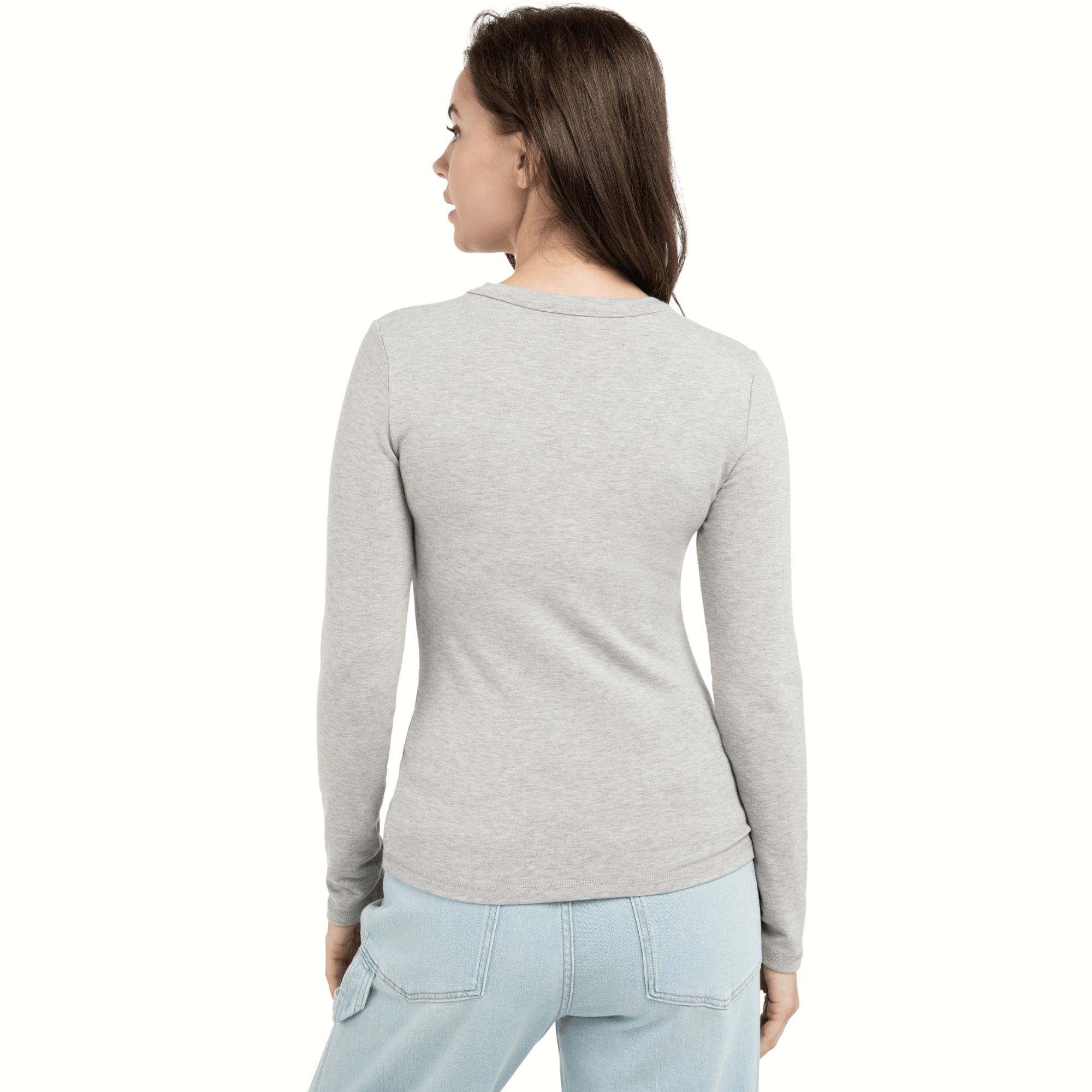 yaya-langarmshirt-grau-meliert-shirt-gr-e-m-rundhals image 2