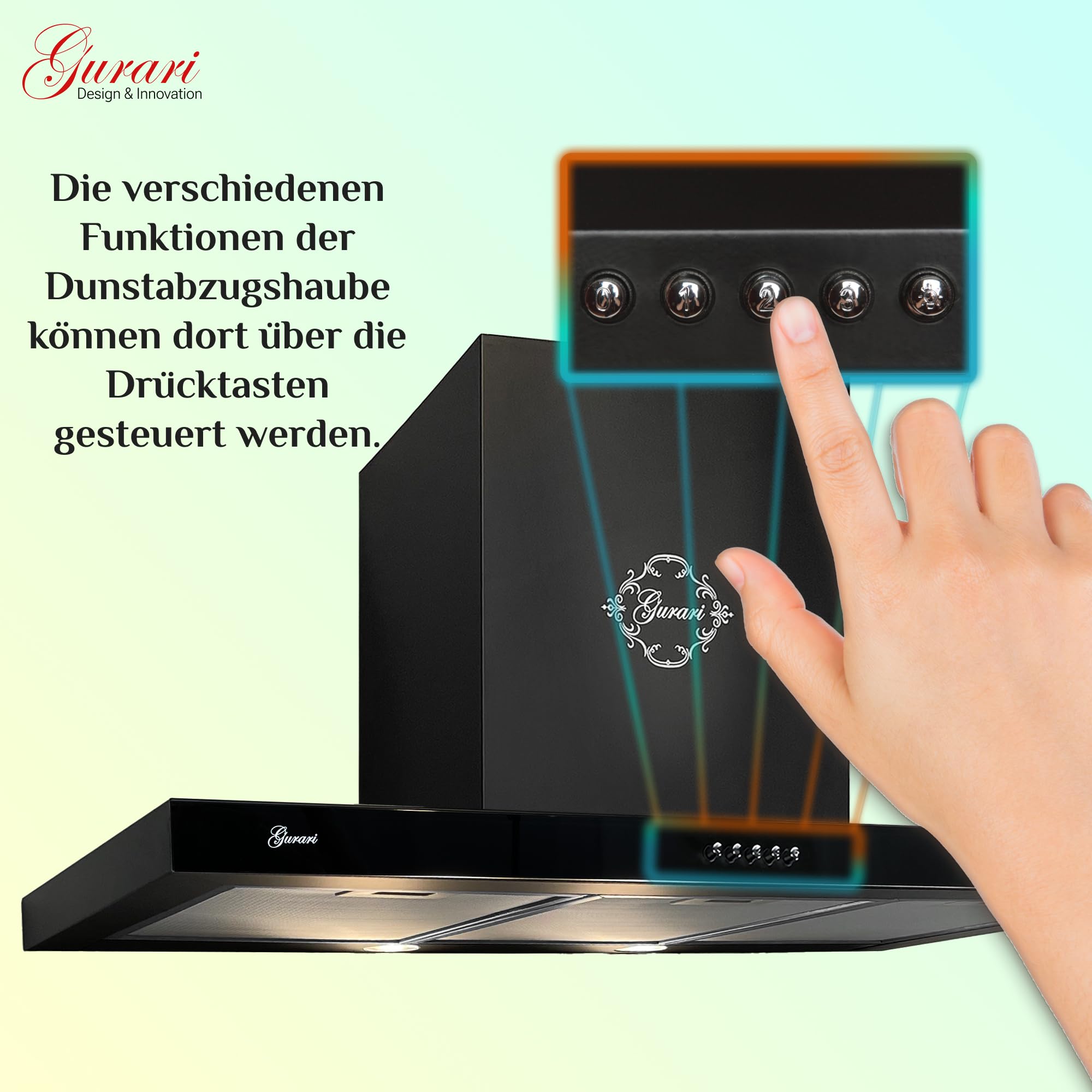 gurari-gch-f-461-bl-dunstabzugshaube-70-cm-schwarz-1000-m-h image 2