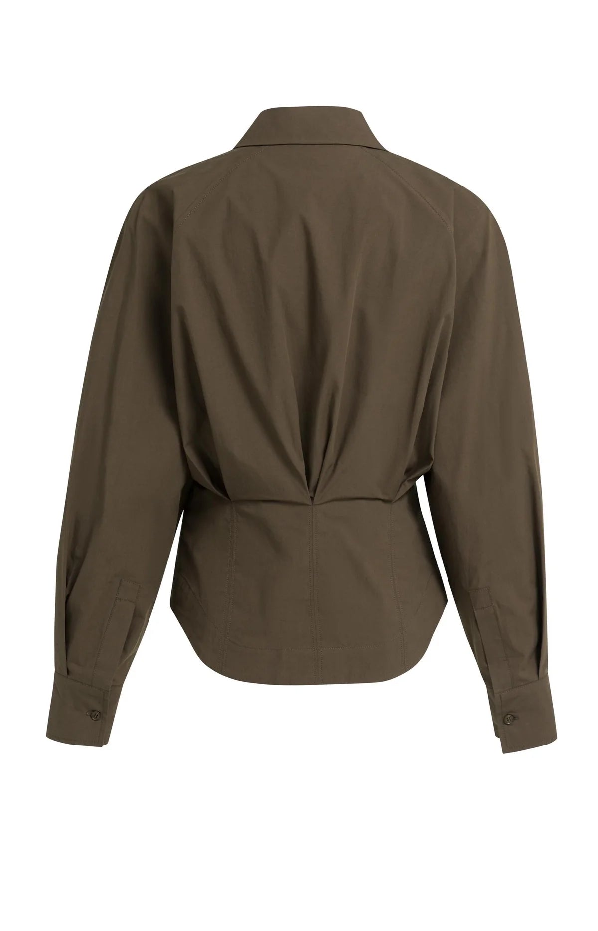 yaya-bluse-tailliert-raffung-braun-gr-36-40 image 7