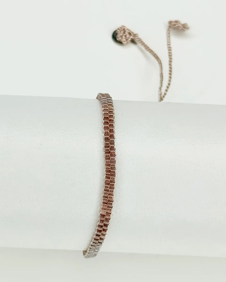 maelys-peyote-armband-sand-metallic-verstellbar image 1
