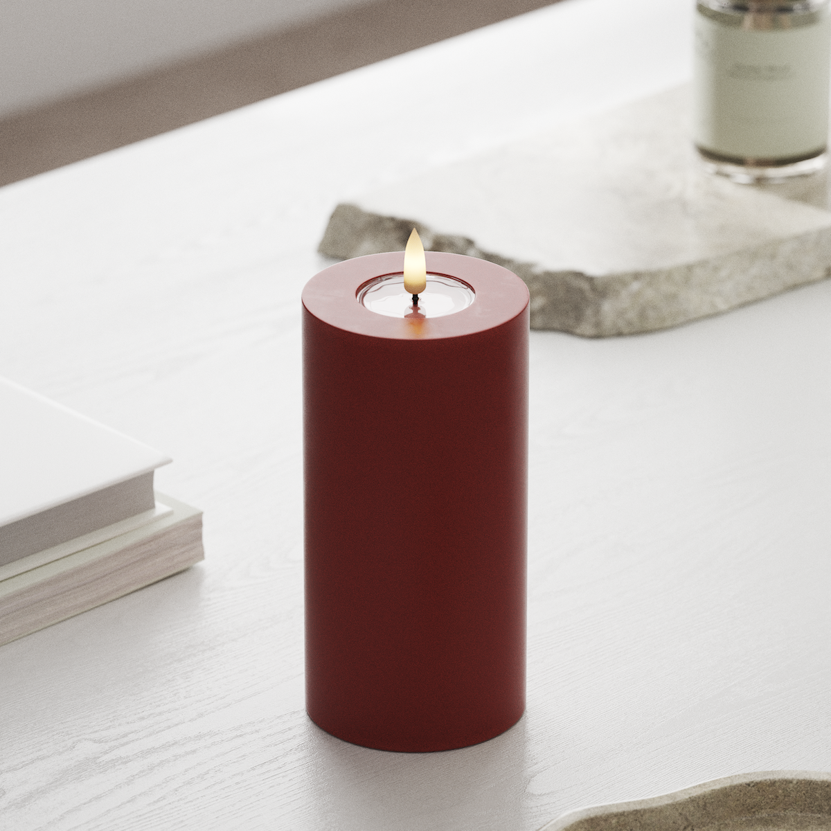 deluxe-homeart-blockkerzen-led-blockkerze-7-5x15-cm-rot image 3