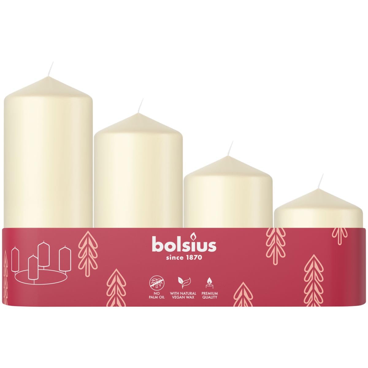 bolsius-essentials-advent-stumpenkerzen-wei-4er-set-vegan image 6