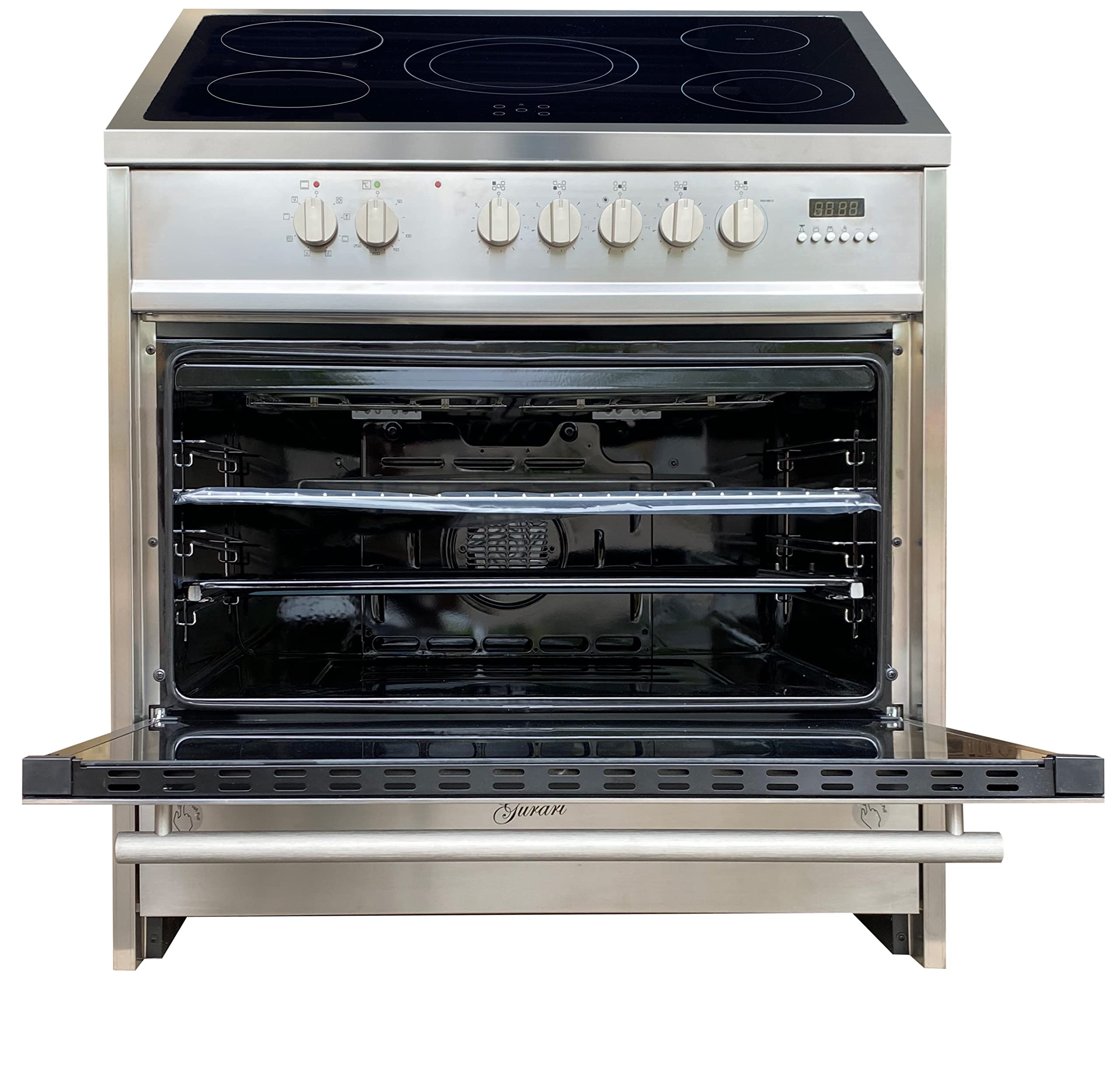 gurari-gch-e-912-x-standherd-90-cm-edelstahl-glaskeramik image 2