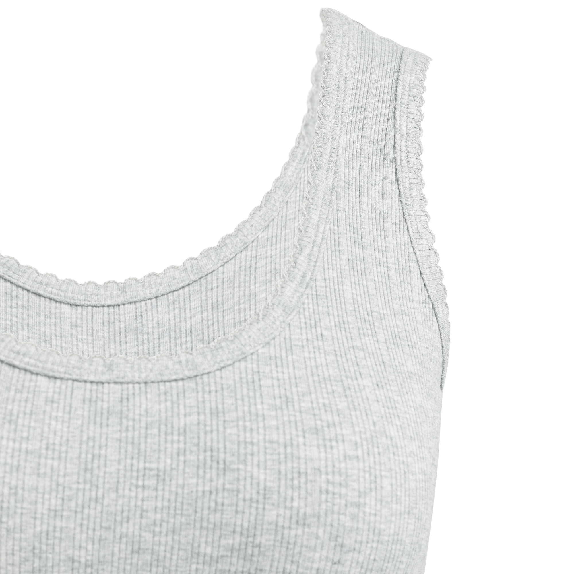 yaya-geripptes-top-rmellos-grau-melange-basics image 5
