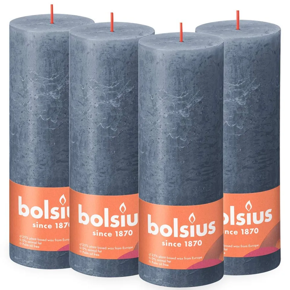 bolsius-rustik-stumpenkerzen-dunkelblau-4er-pack-19x7-cm image 1