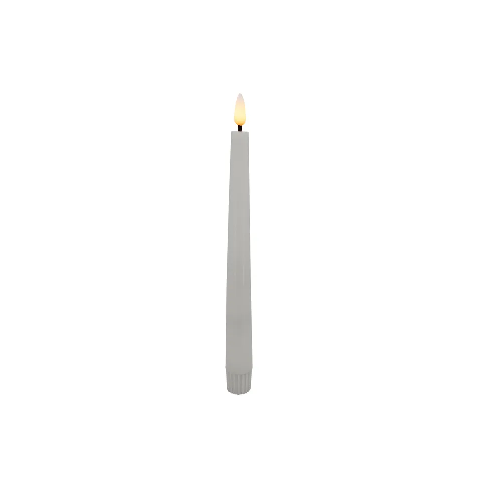 candela-led-stabkerzen-wei-echtwachs-2er-set-dimmbar image 1
