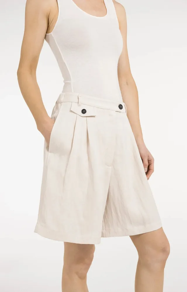 yaya-bermudashorts-bundfalten-shorts-cloudy-creme-38 image 1