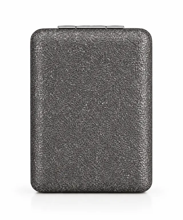 taschenspiegel-aufklappbar-anthrazit-silber-mit-vergr-erung image 1