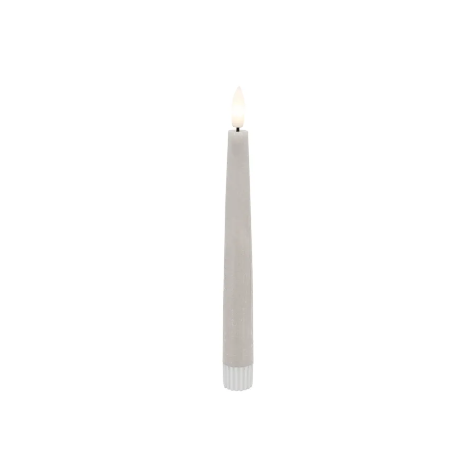 ein-st-ck-vom-gl-ck-led-stabkerzen-echtwachs-sand-2er-set image 1
