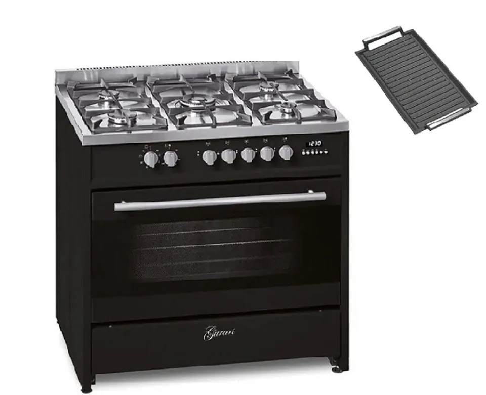 gurari-gch-e-911-bl-standherd-90-cm-schwarz-121-l-gas-elektro image 1