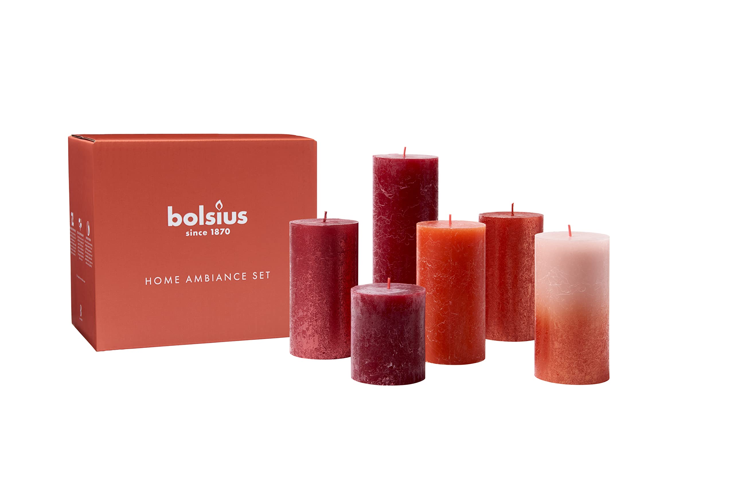 bolsius-rustik-kerzen-cosy-reds-stumpenkerzen-6er-rot image 6