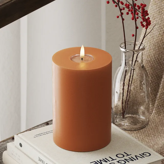 deluxe-homeart-blockkerzen-led-10x15-cm-orange-real-flame image 1