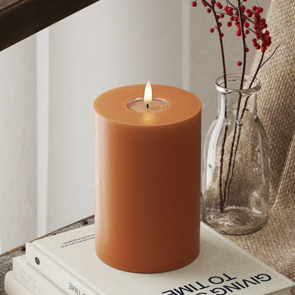 deluxe-homeart-blockkerzen-led-10x15-cm-orange-real-flame image 1