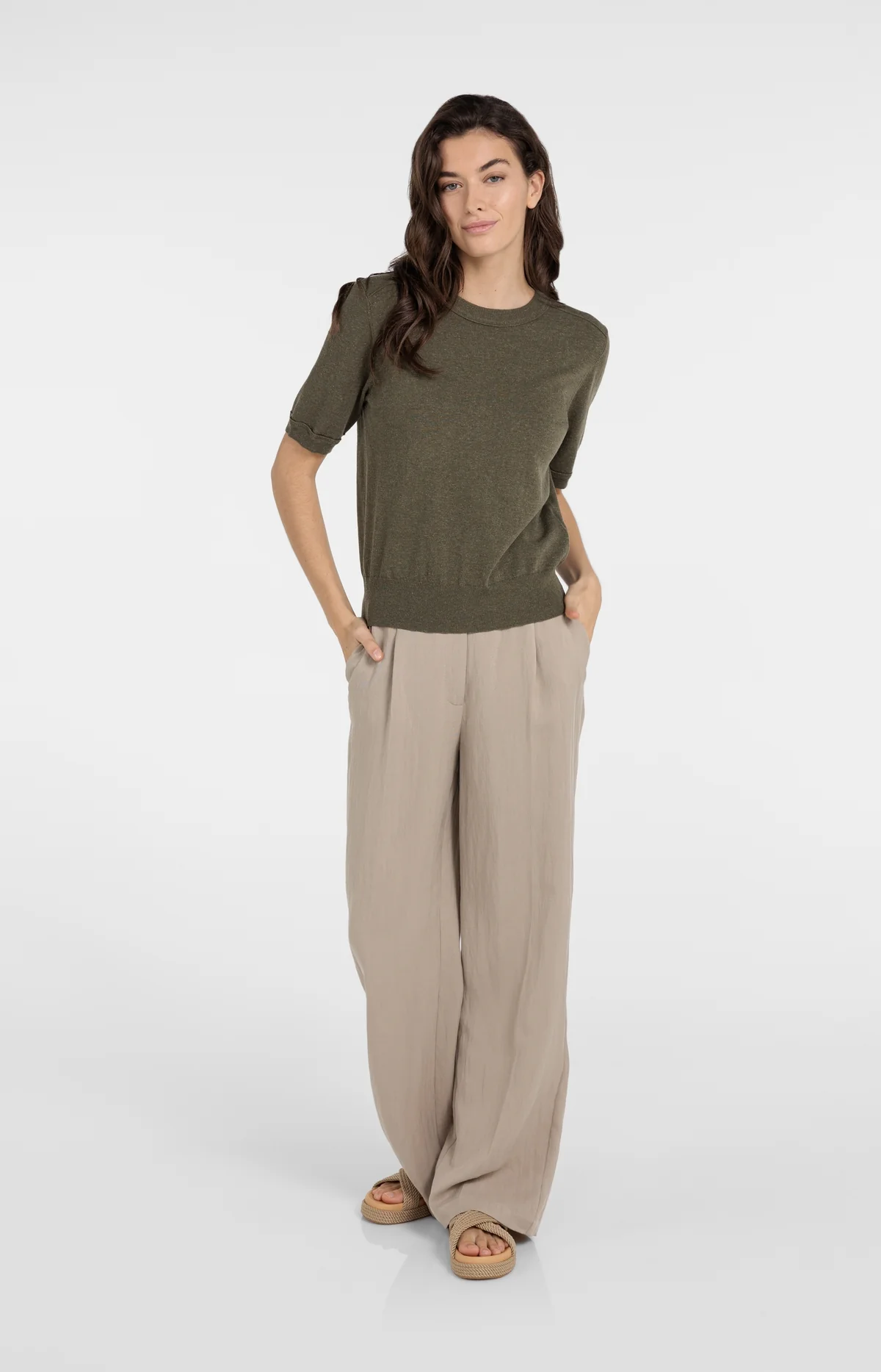 yaya-bundfaltenhose-l32-schlamm-gr-38-weites-bein image 2