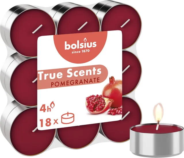 bolsius-true-scents-duftteelichter-granatapfel-18-st-ck-vegan-4h image 1