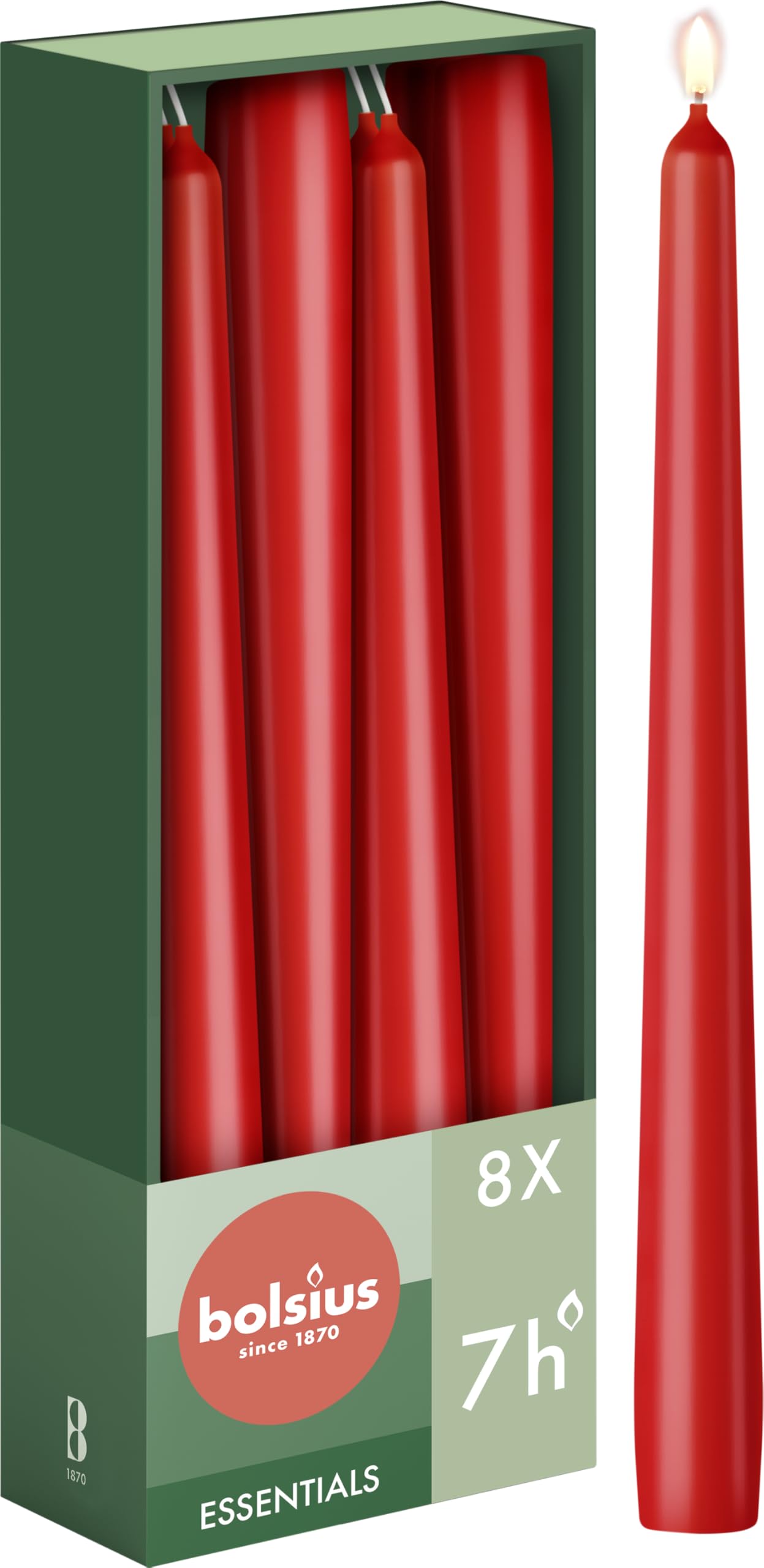 bolsius-essentials-spitzkerzen-bordeauxrot-24-5-cm-8-st-ck image 4