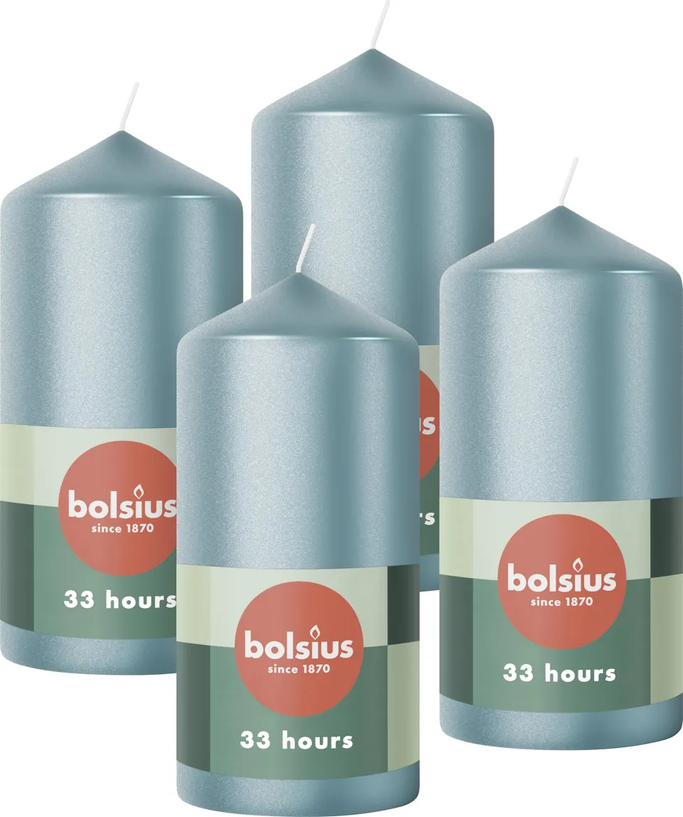bolsius-essentials-stumpenkerzen-metallic-blau-4-st-ck-12x6-cm image 1