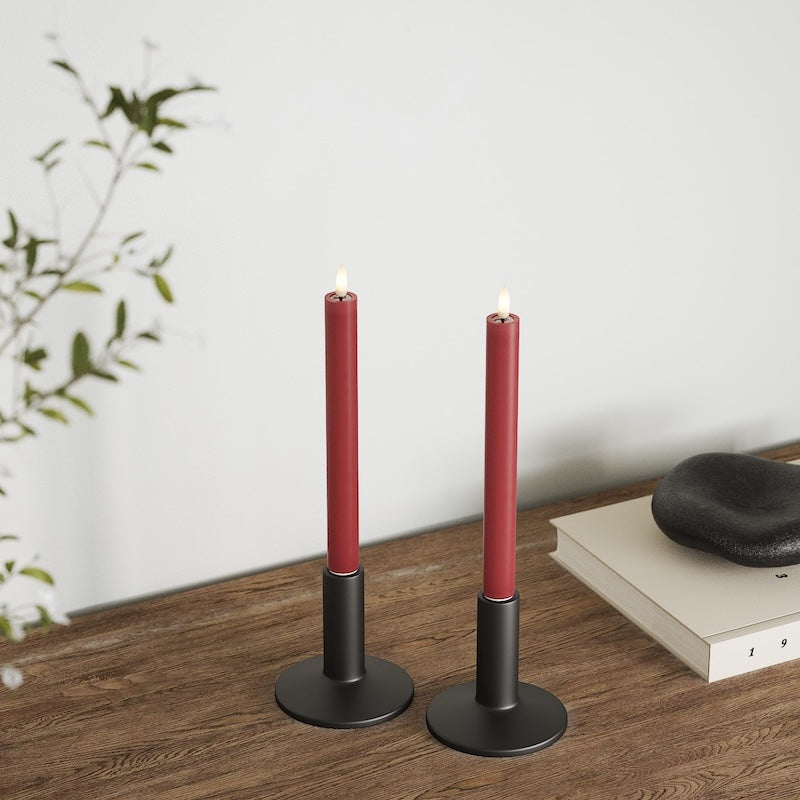 deluxe-homeart-stabkerzen-led-24-cm-bordeaux-2-st-ck image 4