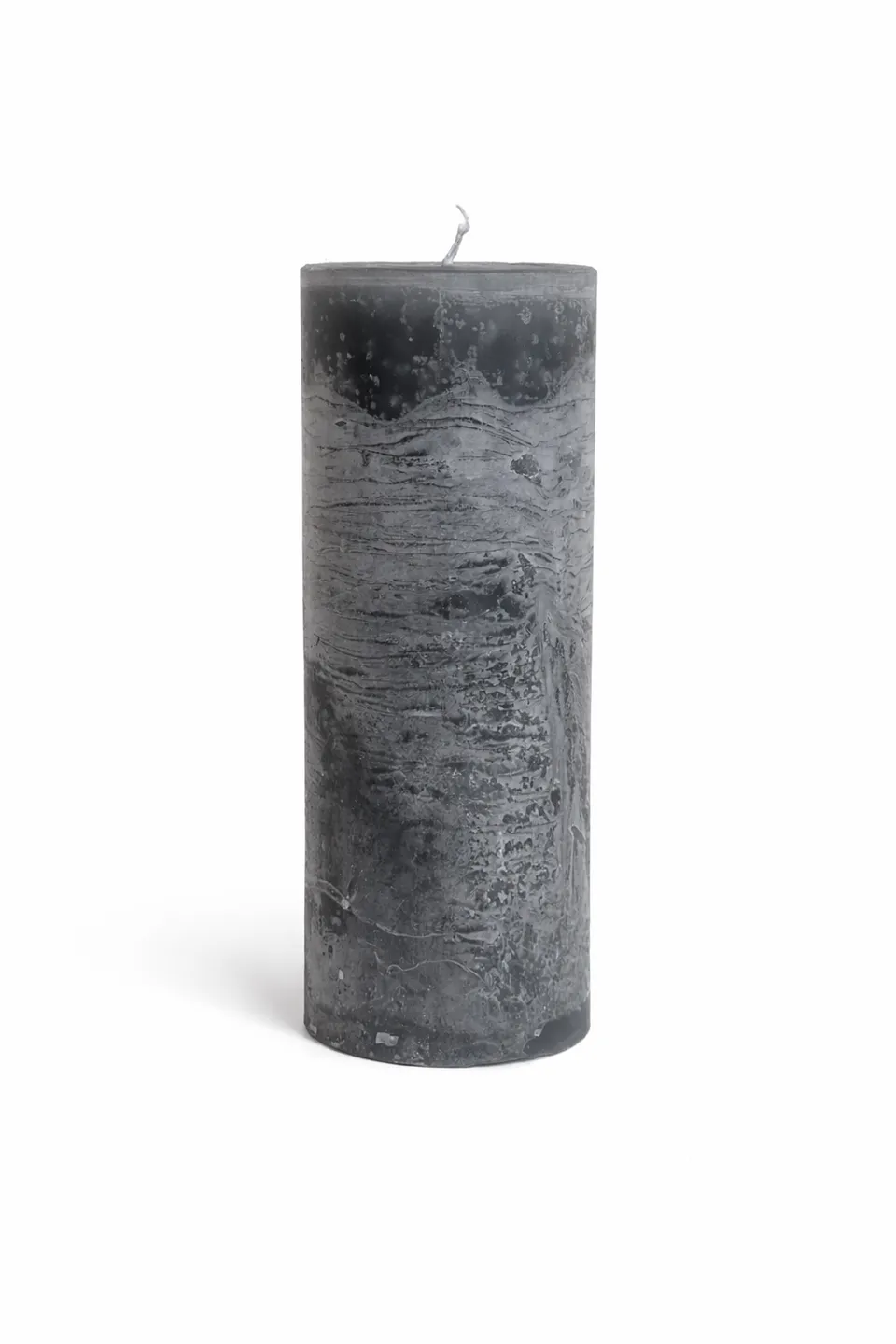 stumpenkerze-rustic-grau-7x20-cm-durchgef-rbt image 1