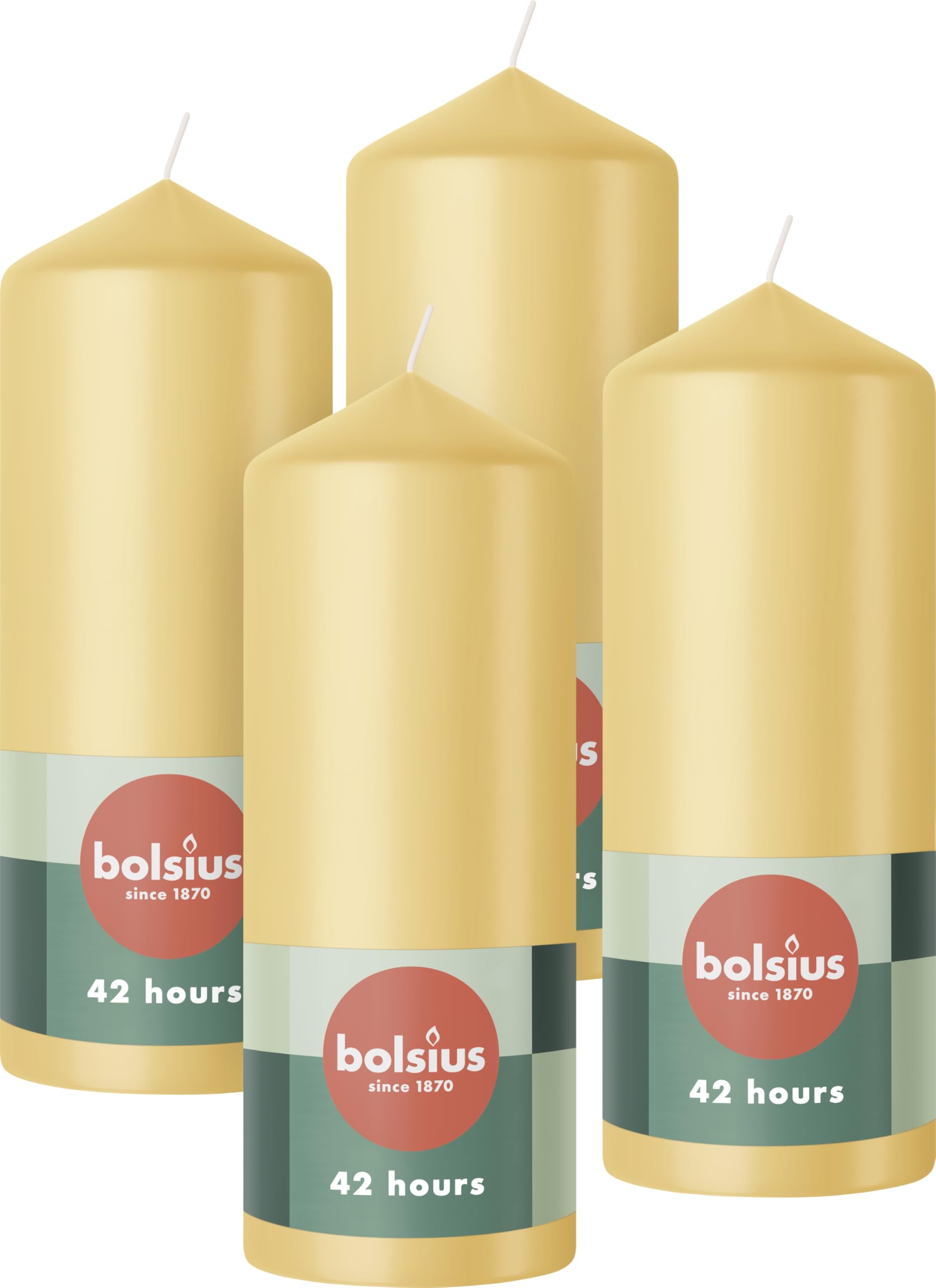 bolsius-essentials-stumpenkerzen-15x6-cm-beige-4-st-ck image 1