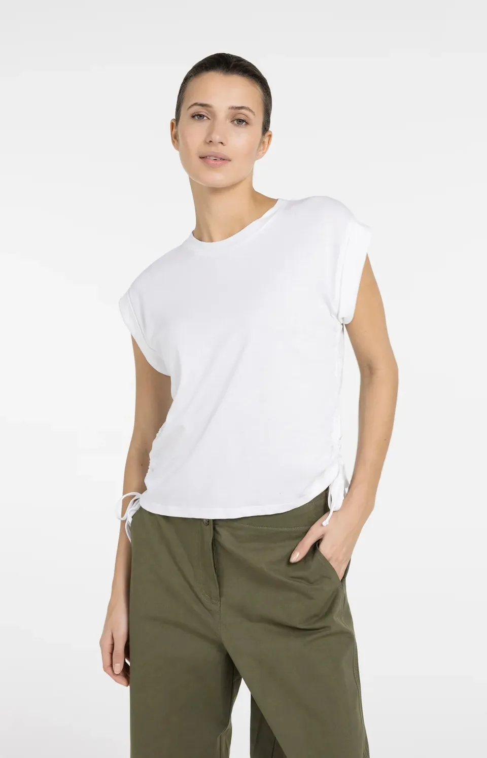 yaya-t-shirt-mit-kordelzug-wei-xs-s-m image 1
