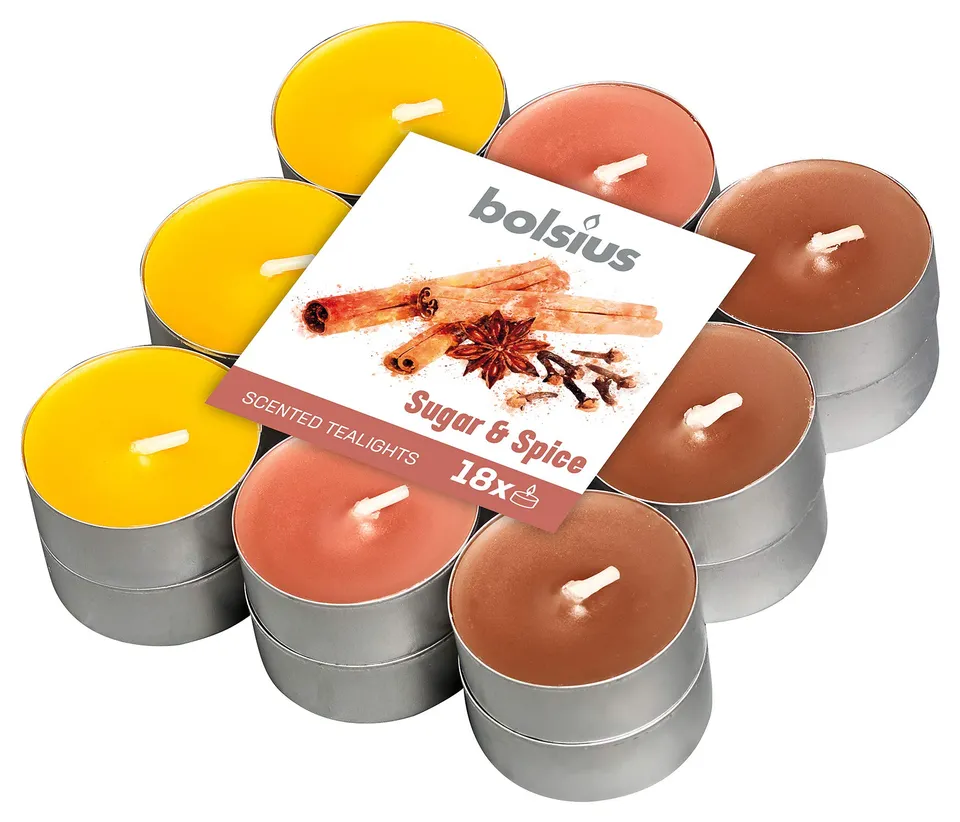 bolsius-true-scents-teelichter-zucker-gew-rz-18-st-ck-4-std image 1
