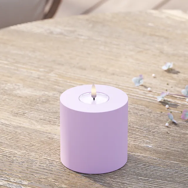 deluxe-homeart-au-enleuchten-led-kerze-10x10-cm-lavendel-ip44 image 1