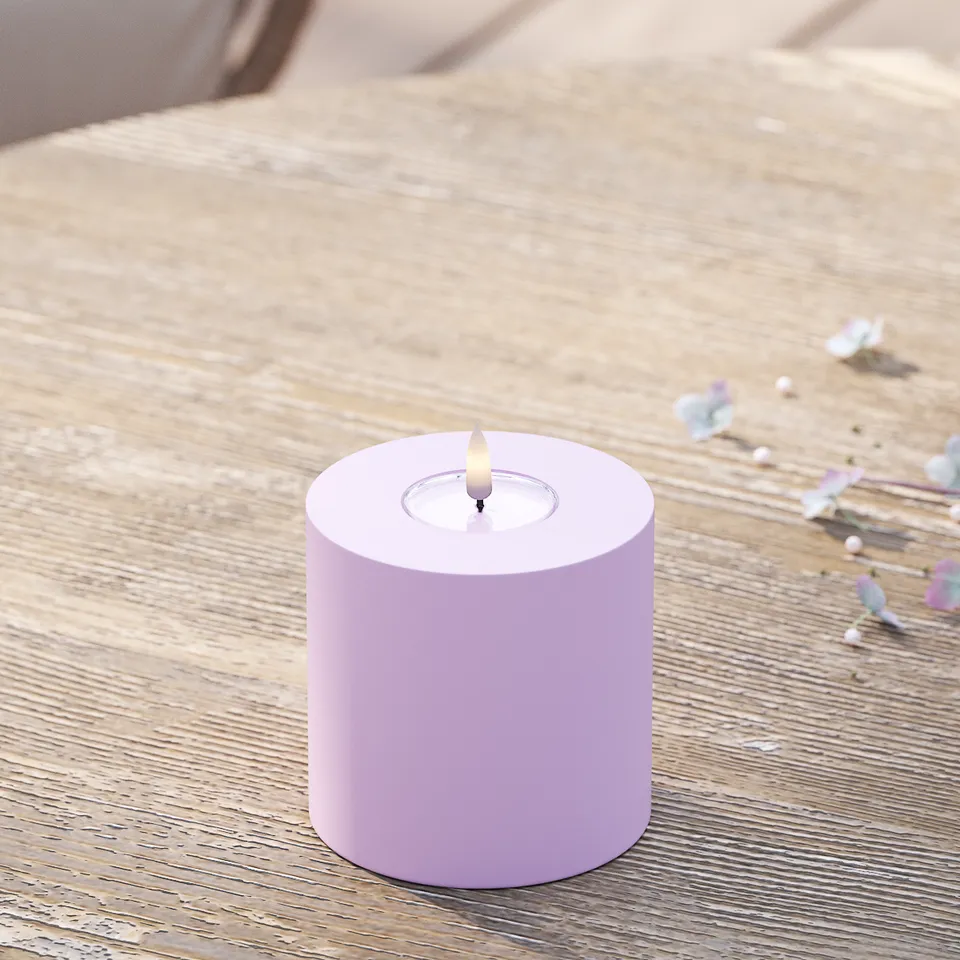 deluxe-homeart-au-enleuchten-led-kerze-10x10-cm-lavendel-ip44 image 1