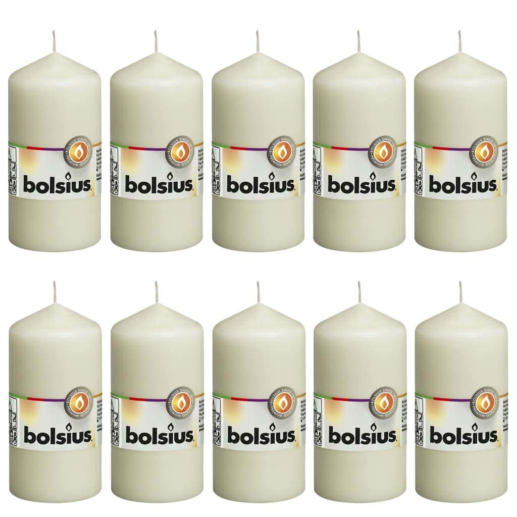 bolsius-essentials-stumpenkerzen-elfenbein-12cm-10er image 1