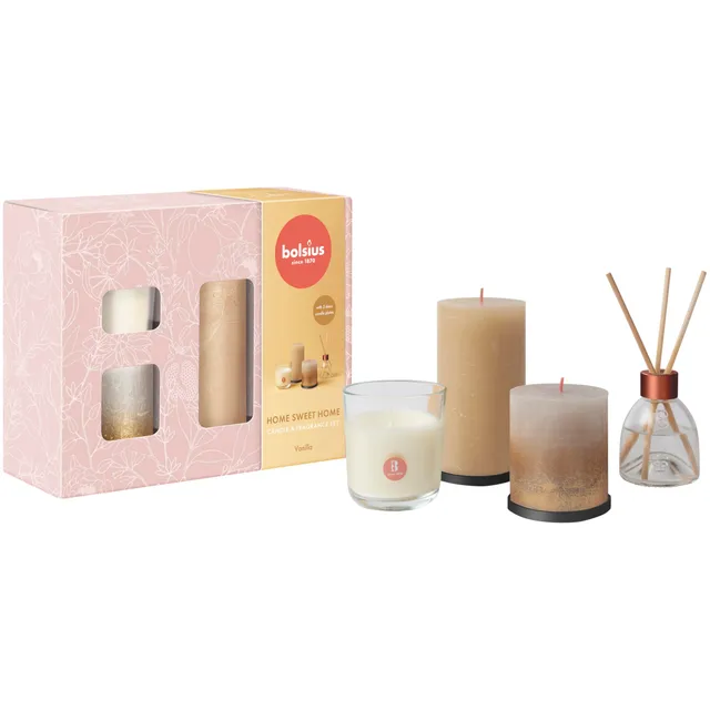 bolsius-home-sweet-home-kerzenset-vanille-4-tlg-rustik-duftset image 1
