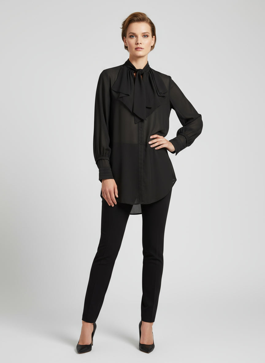 n-denmark-astrid-chiffonbluse-schwarz-lang image 1
