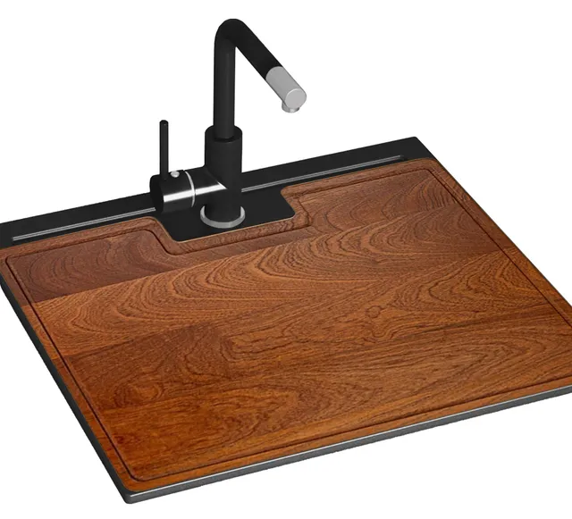 gurari-sqq100-601-w-granitsp-le-schwarz-metallic-mit-brett image 1
