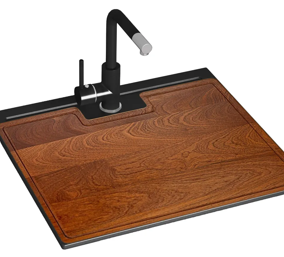 gurari-sqq100-601-w-granitsp-le-schwarz-metallic-mit-brett image 1