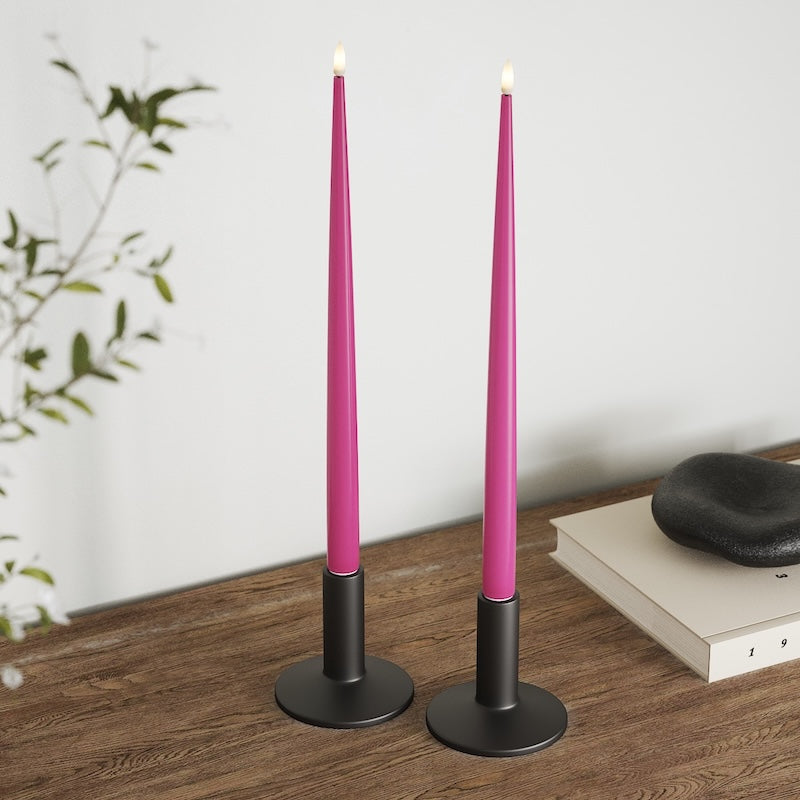 deluxe-homeart-kerzenlicht-lack-led-stabkerzen-38cm-magenta image 3
