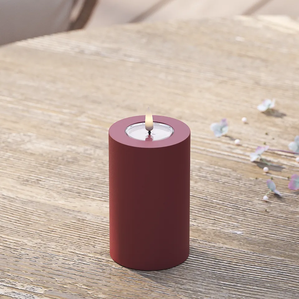 deluxe-homeart-au-enleuchten-led-outdoor-kerze-bordeaux-ip44 image 1