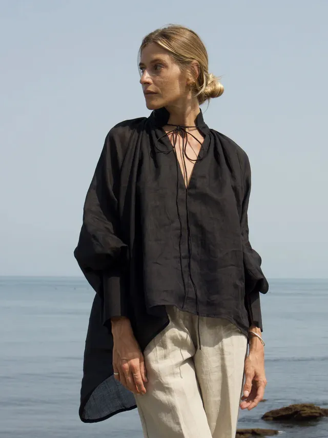 luciee-tunika-ella-ramie-schwarz-blouson-rmel image 1