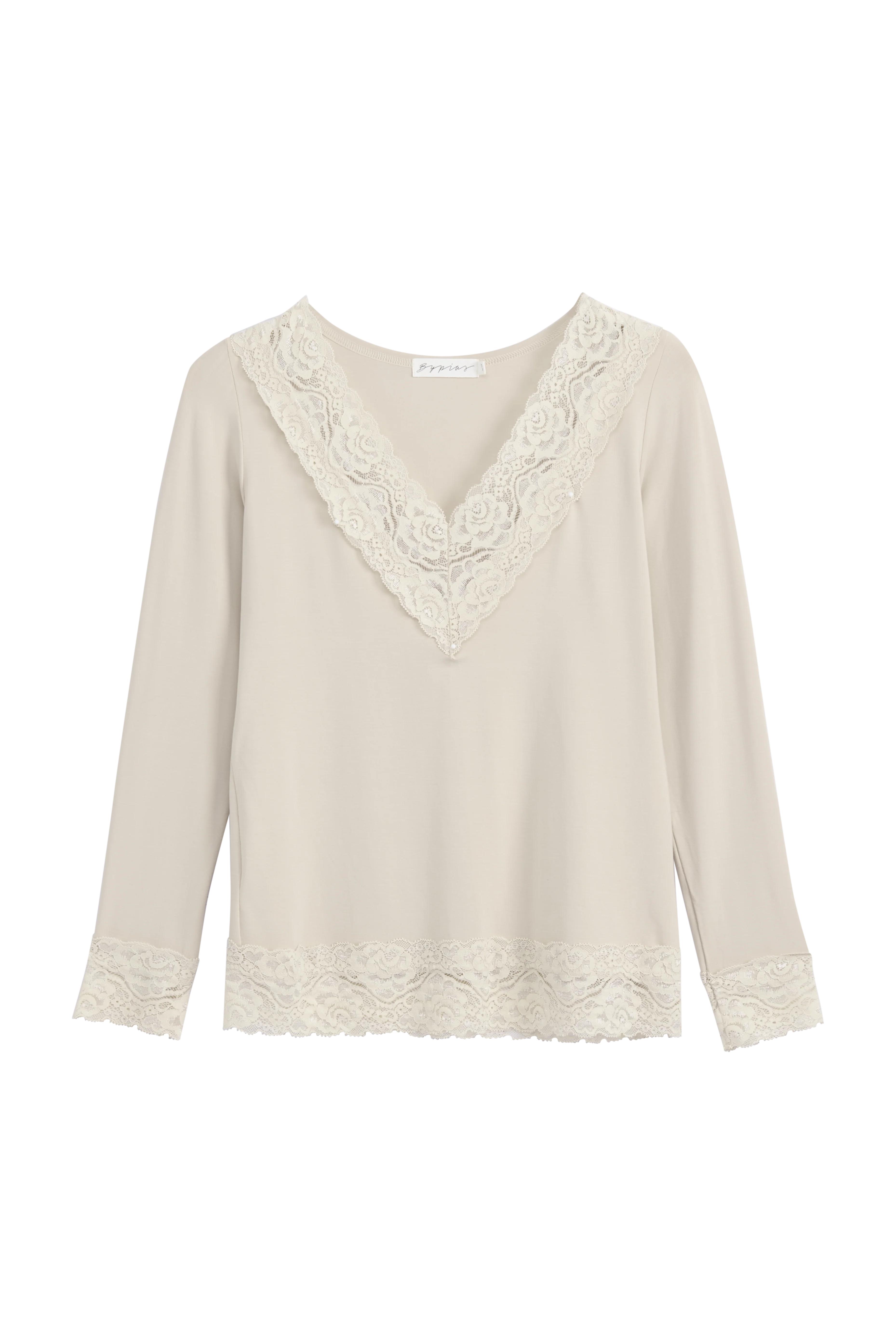 bypias-divine-bambus-langarmshirt-damen-beige-spitze image 5