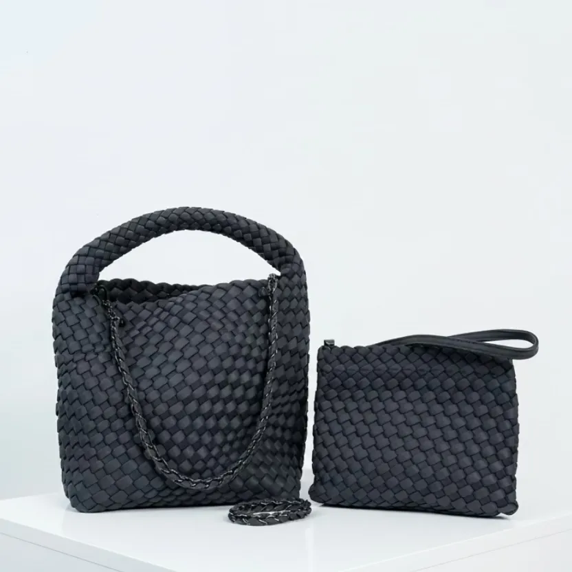 ein-st-ck-vom-gl-ck-neopren-handtasche-grau-blaugrau-tote image 1